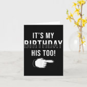 Twin Birthday Design Het is mijn verjaardag voor z Kaart (Gele Bloem)
