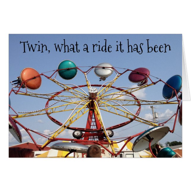 *TWIN* BIRTHDY WAT IS HET OOK GEWEEST/GEWEEST? (Voorkant Horizontaal)