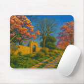 Twin Blossoms – Tranquil Garden Path Painting Muismat (Met muis)