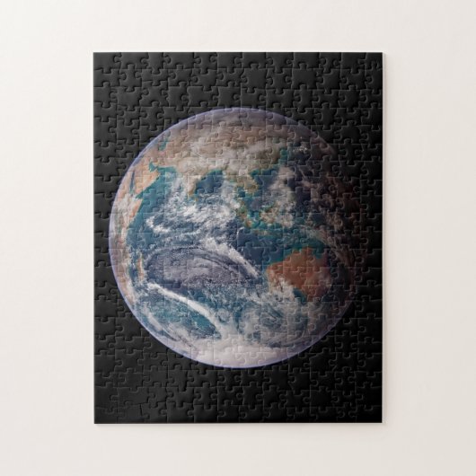 Twin Blue Marbles - Oost - Planet Earth Afbeelding Legpuzzel (Verticaal)
