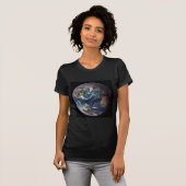 Twin Blue Marbles - West - Planet Earth Black T-shirt (Voorkant volledig)