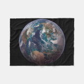 Twin Blue Marbles - West - Planet Earth Fleece Deken (Voorkant (Horizontaal))