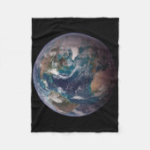 Twin Blue Marbles - West - Planet Earth Fleece Deken (Voorkant)