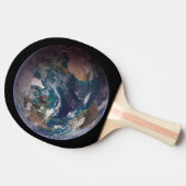 Twin Blue Marbles - West - Planet Earth NASA Afbee Tafeltennisbatje (Zijkant)