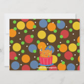 Twin Bowling Birthday Party Invitation Kaart (Achterkant)