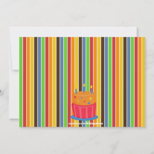 Twin Bowling Birthday Party Invitation Kaart (Achterkant)