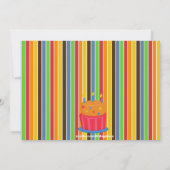 Twin Bowling Birthday Party Invitation Kaart (Achterkant)