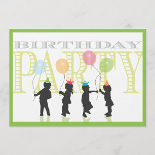 Twin Boy and Girl Birthday Invitation Kaart