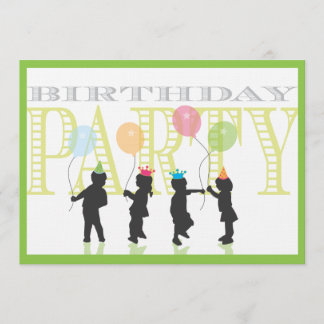 Twin Boy and Girl Birthday Invitation Kaart