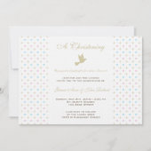 Twin Boy and Girl Christening Uitnodiging (Voorkant)