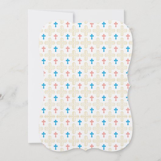 Twin Boy and Girl First Community Invitation Kaart (Achterkant)