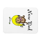 Twin Boy and Girl New Dad Gifts Magneet (Horizontaal)