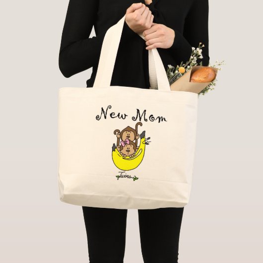 Twin Boy and Girl New Mam Tshirts Grote Tote Bag (Voorkant (product))