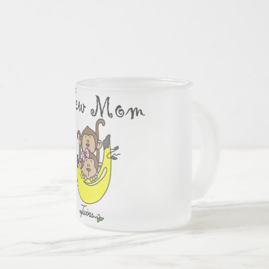 Twin Boy and Girl New Mam Tshirts Matglas Koffiemok (Voorkant rechts)