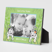 Twin Boy and Girl Tigers Photo Plaque Fotoplaat (Zijkant)