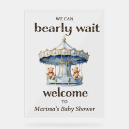 Twin Boy Baby shower Welkom Acryl Teken Acryl Bord