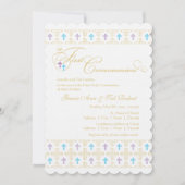 Twin Boy en Girl eerste communie uitnodiging (Voorkant)