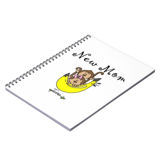 Twin Boy en GIrl New Mam Gifts Notitieboek (Linkerzijde)