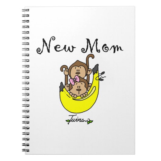 Twin Boy en GIrl New Mam Gifts Notitieboek (Voorkant)
