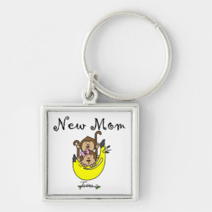 Twin Boy en GIrl New Mam Gifts Sleutelhanger
