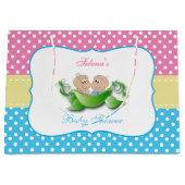 Twin Boy en Meisje Baby shower Groot Cadeauzakje (Voorkant)