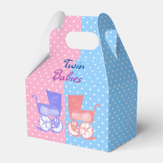 Twin Boy Meisje Baby's Polka Dots Servetten Bedankdoosjes