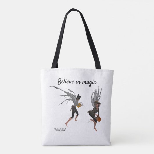 Twin Boy Rain Faeries Canvas tas (Achterkant)