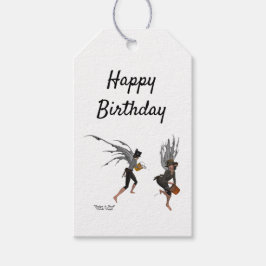 Twin Boy Rain Faeries Gift Label Cadeaulabel