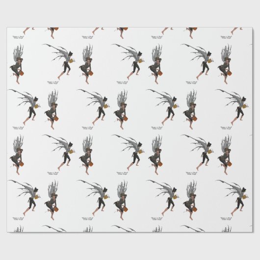 Twin Boy Rain Faeries inpakpapier (Vlak)