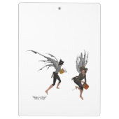 Twin Boy Rain Faeries Klembord (Achterkant)