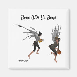 Twin Boy Rain Faeries Magnet