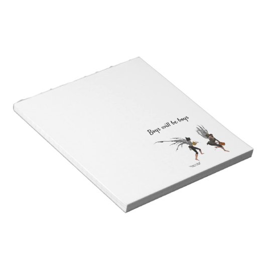 Twin Boy Rain Faeries Notitieblok (Schuin)