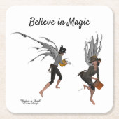 Twin Boy Rain Faeries Papier Onderzetter (Voorkant)