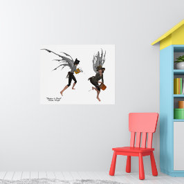 Twin Boy Rain Faeries Poster