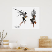Twin Boy Rain Faeries Poster (Keuken)