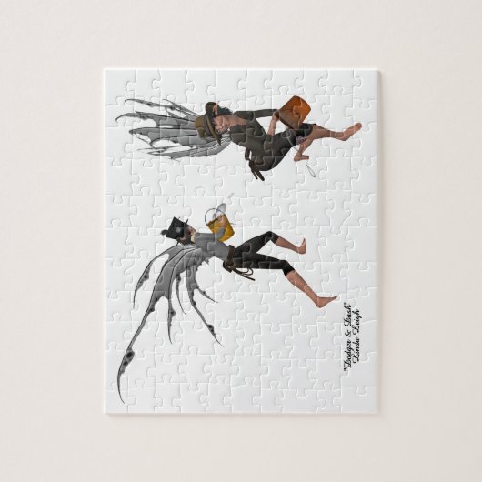 Twin Boy Rain Faeries puzzel (Verticaal)