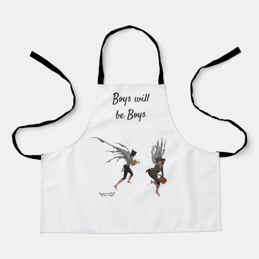 Twin Boy Rain Faeries Schort voor kinderen (Voorkant)