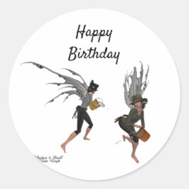 Twin Boy Rain Faeries Stickers