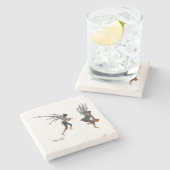 Twin Boy Rain Faeries Stone Onderzetter (Zijkant)