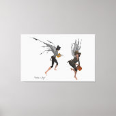 Twin Boy Rain Faeries Stretched Canvas Art (Voorkant)
