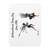 Twin Boy Rain feeën Flexibele magneet (Verticaal)