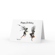 Twin Boy Rain Feeën Verjaardag Wenskaart