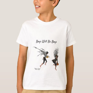 Twin Boy Regen Faeries Kind Jongens T-shirt