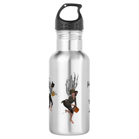 Twin Boy Regen Faeries Waterfles Waterfles (Voorkant)