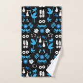 Twin Boy Stalk Delivery Blue Bad Handdoek (Handdoek)