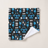 Twin Boy Stalk Delivery Blue Bad Handdoek (Wasdoekje)