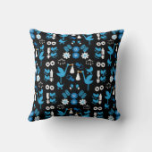 Twin Boy Stalk Delivery Blue Kussen (Achterkant)