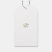 Twin Boys Baby shower Bedankt Label Cadeaulabel (Achterkant)