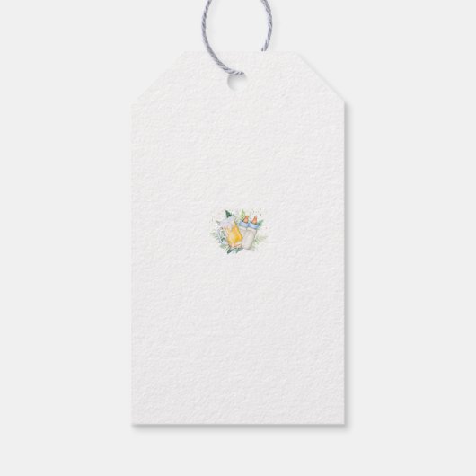 Twin Boys Baby shower Bedankt Label Cadeaulabel (Achterkant)