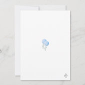 Twin Boys Baby shower bewerkbare uitnodiging (Achterkant)